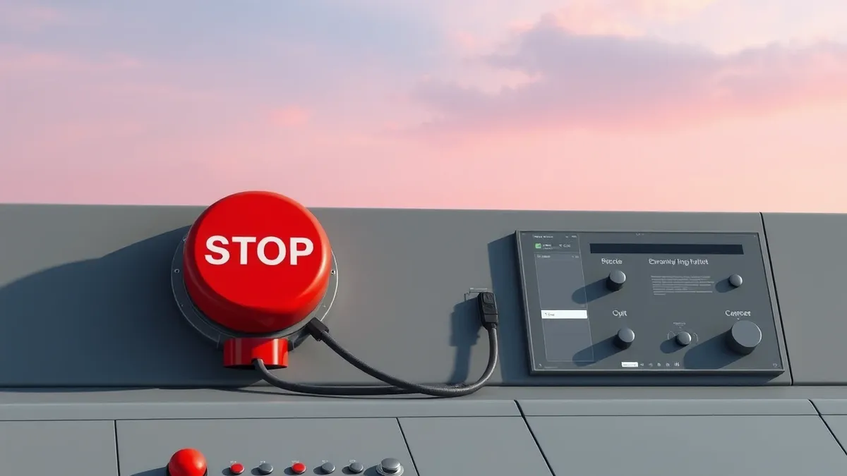 Emergency Stop Mechanisms for AI Systems: A Technical Checklist