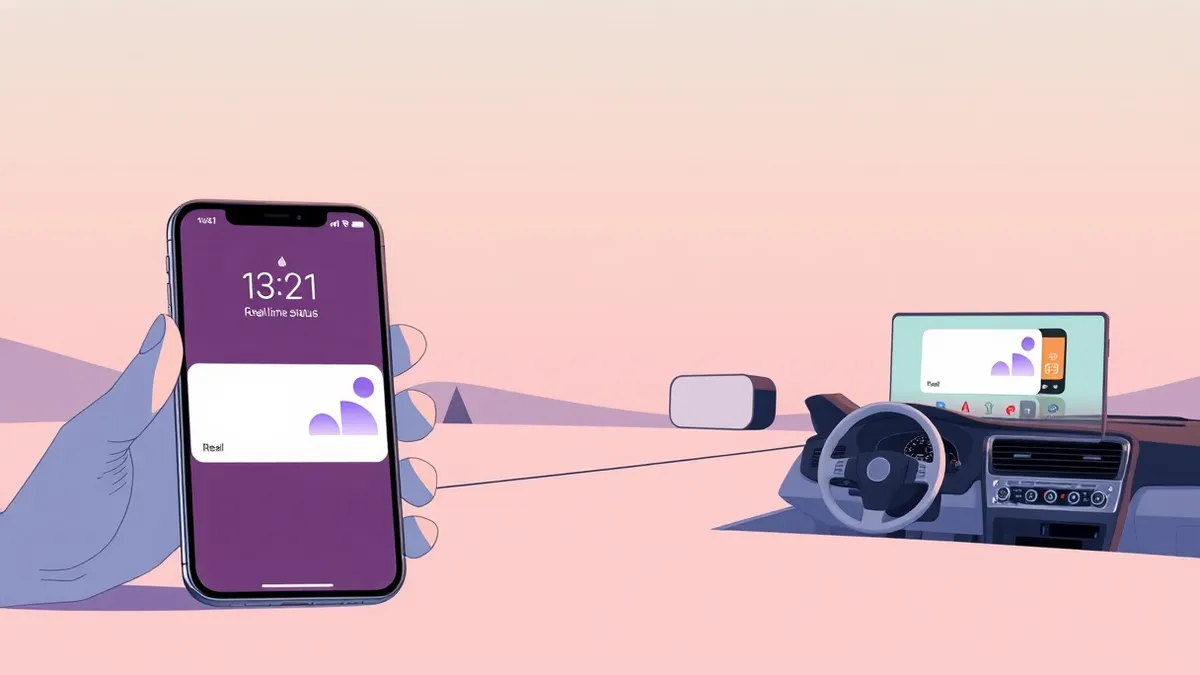 iPhone Live Activities show real-time data on lock screen and CarPlay dashboard without opening apps